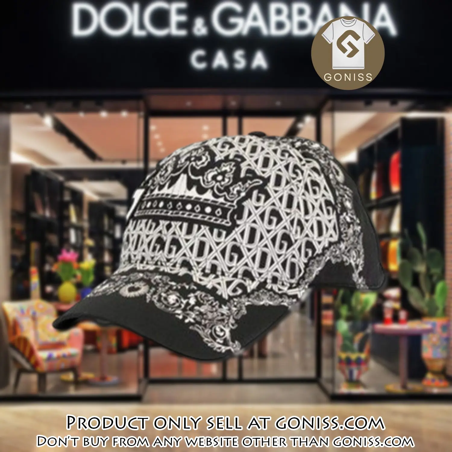 Dolce & gabbana luxury cap print 3d trending cap ctc1090 gn5629999